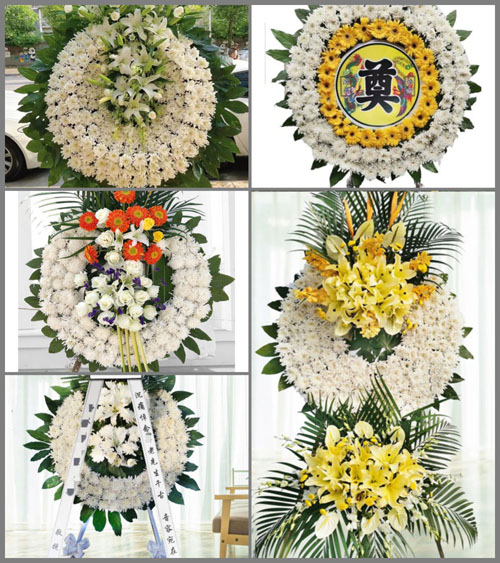 四川成都彭州市新兴镇狮山村花圈速递